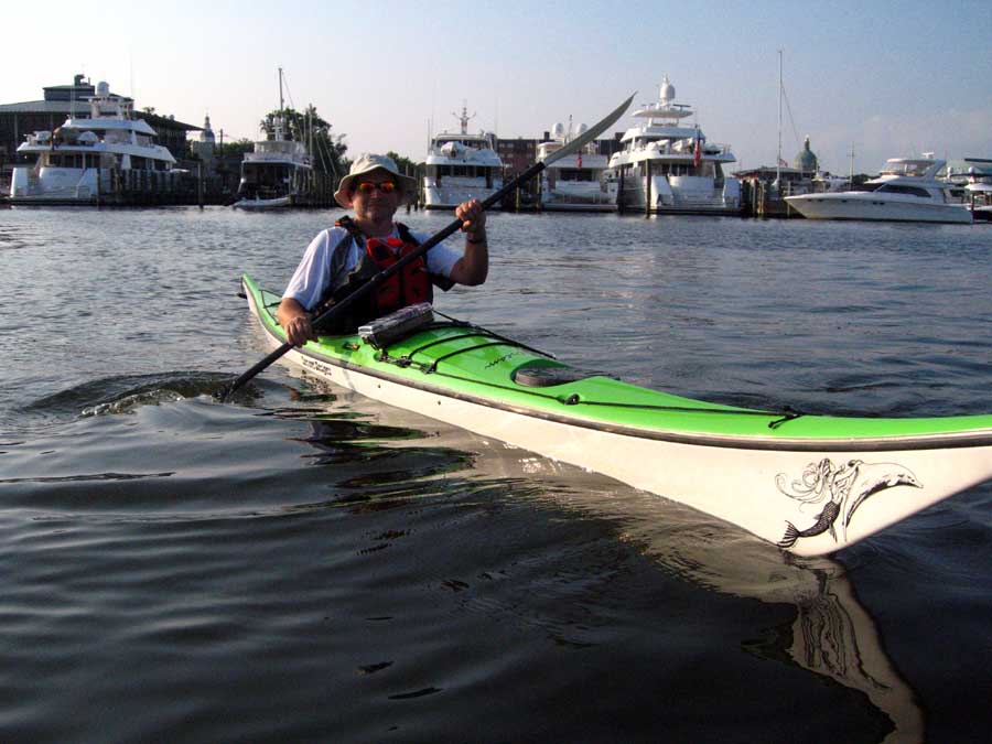 Will Nuckols kayaking in Annapolis Maryland
